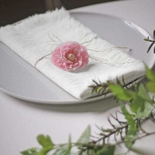 Handmade Cloth Napkins in Use