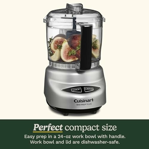 Cuisinart Mini-Prep Plus food processor with figs inside