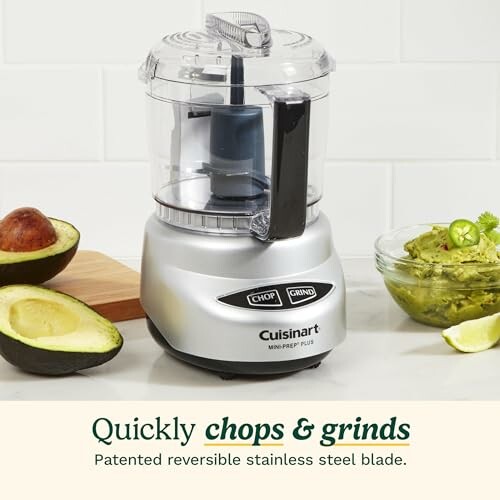 Cuisinart Mini-Prep Plus chopper with avocados and guacamole