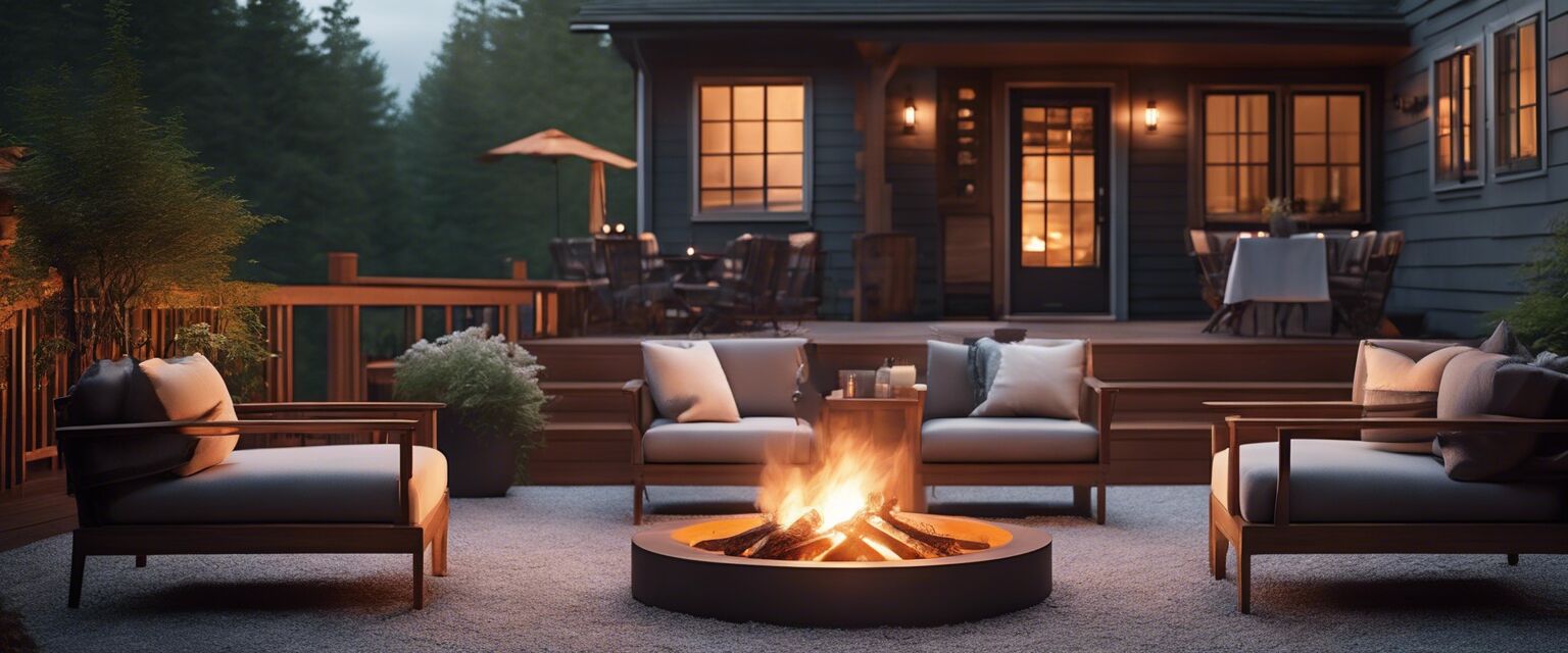 Cozy outdoor seating area