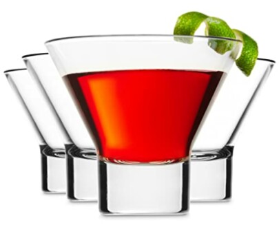 Godinger Martini Glasses, Italian Cocktail Glasses