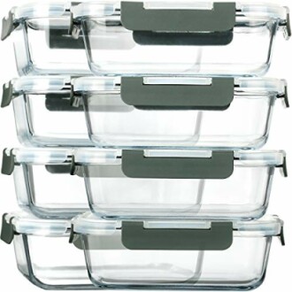 M MCIRCO Glass Meal Prep Containers