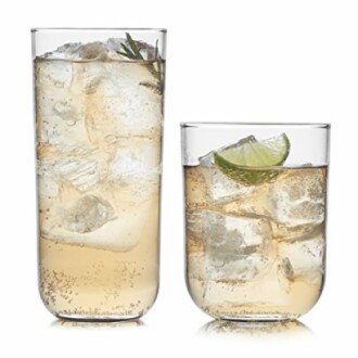 Libbey Polaris Tumbler and Rocks Glass Set